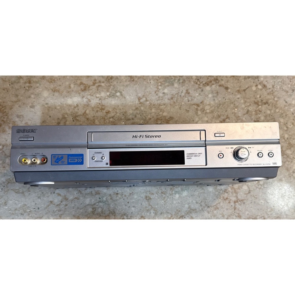 SONY SLV-N750 HI-FI STEREO VIDEO CASSETTE RECORDER Untested